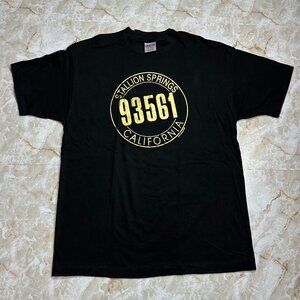 Vintage Stallion Springs California Men's 90's Size XL Black Travel T-Shirt